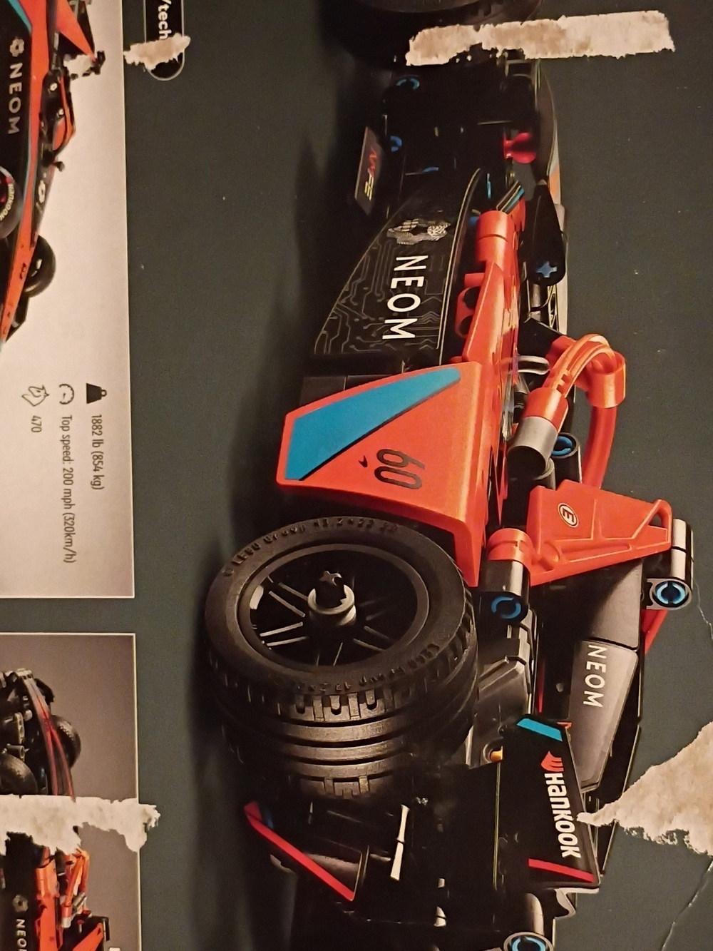 LEGO Technic Orange Racing Car Model - Orange - Picture 6 of 7